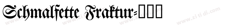 Schmalfette Fraktur字体转换